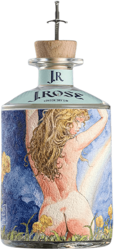 69,95 € Spedizione Gratuita | Gin J. Rose Gin JR04 London Dry D.O.C. Italia Italia Bottiglia 70 cl