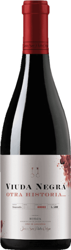 10,95 € 免费送货 | 红酒 Javier San Pedro Viuda Negra Otra Historia D.O.Ca. Rioja 拉里奥哈 西班牙 Tempranillo 瓶子 75 cl