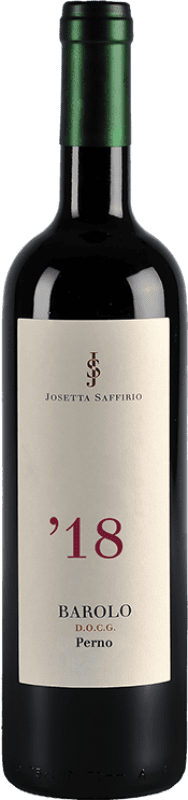 66,95 € Envio grátis | Vinho tinto Josetta Saffirio Perno D.O.C.G. Barolo Itália Nebbiolo Garrafa 75 cl