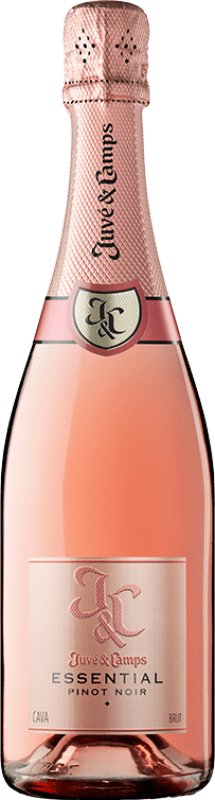 21,95 € Kostenloser Versand | Weißer Sekt Juvé y Camps Essential Brut D.O. Cava Katalonien Spanien Spätburgunder Flasche 75 cl