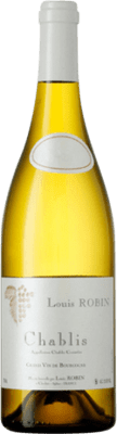 33,95 € Envio grátis | Vinho branco Louis Robin A.O.C. Chablis França Chardonnay Garrafa 75 cl