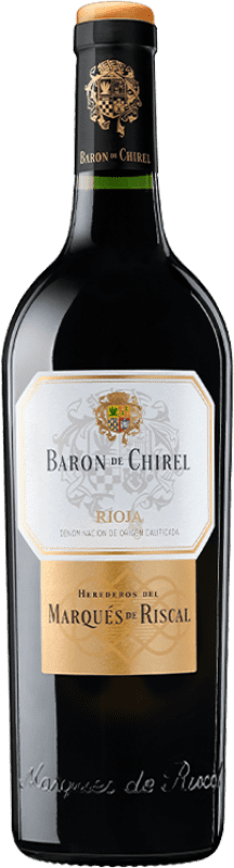 133,95 € 免费送货 | 红酒 Marqués de Riscal Barón de Chirel D.O.Ca. Rioja 拉里奥哈 西班牙 Tempranillo 瓶子 75 cl