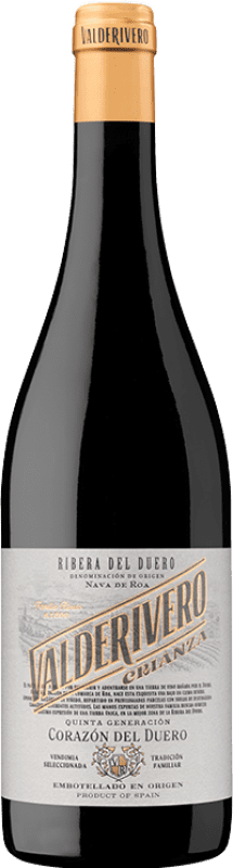 11,95 € Free Shipping | Red wine Marqués del Atrio Valderivero Aged D.O. Ribera del Duero Castilla y León Spain Tempranillo Bottle 75 cl