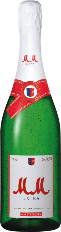 8,95 € Envío gratis | Espumoso blanco MM Extra Semi-Seco Semi-Dulce Alemania Botella 75 cl