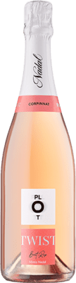 15,95 € 送料無料 | ロゼスパークリングワイン Nadal Plot Twist Rosé Brut Corpinnat カタロニア スペイン Pinot Black, Macabeo, Malvasía de Sitges ボトル 75 cl