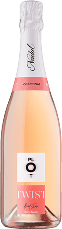 23,95 € Free Shipping | Rosé Sparkling Wine Nadal Plot Twist Brut Rosé Corpinnat Catalonia Spain Malvasia, Pinot Noir, Macabeo Bottle 75 cl