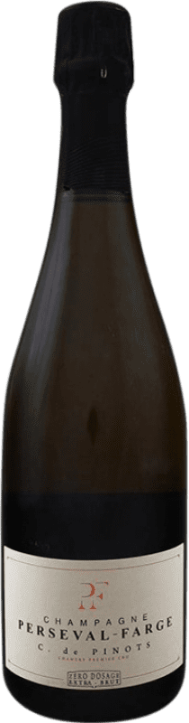 61,95 € Бесплатная доставка | Белое игристое Perseval Farge Pinots Zéro Dosage Premier Cru A.O.C. Champagne шампанское Франция Pinot Black, Pinot Meunier бутылка 75 cl