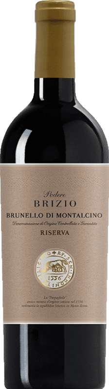 87,95 € 免费送货 | 红酒 Brizio 预订 D.O.C.G. Brunello di Montalcino 意大利 Sangiovese 瓶子 75 cl