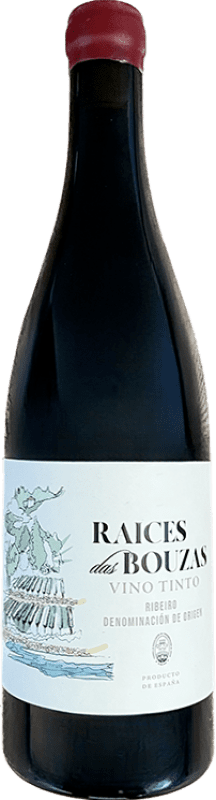 21,95 € Kostenloser Versand | Rotwein Raíces del Miño Raíces das Bouzas Tinto D.O. Ribeiro Galizien Spanien Mencía, Sousón, Caíño Schwarz, Brancellao Flasche 75 cl