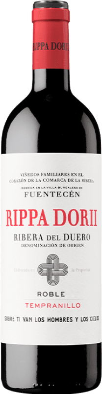 18,95 € Kostenloser Versand | Rotwein Rippa Dorii Eiche D.O. Ribera del Duero Kastilien und León Spanien Tempranillo Magnum-Flasche 1,5 L