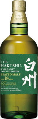 2 075,95 € Kostenloser Versand | Single Malt Whisky Suntory Hakushu Limitierte Edition, Peated — Getorft, Centenario — Hundertjährig Japan 18 Jahre 70 cl