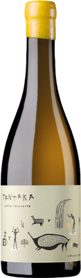 16,95 € Envío gratis | Vino Blanco Juanjo Tellaetxe Tantaka Petit Courbu D.O. Arabako Txakolina País Vasco España Hondarribi Zerratia Botella 75 cl