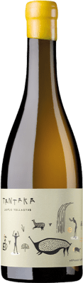 16,95 € Free Shipping | White wine Juanjo Tellaetxe Tantaka Petit Courbu D.O. Arabako Txakolina Basque Country Spain Hondarribi Zerratia Bottle 75 cl