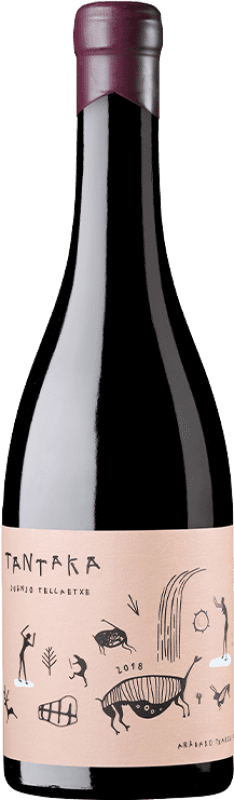 21,95 € Free Shipping | Red wine Juanjo Tellaetxe Tantaka Tinto D.O. Arabako Txakolina Basque Country Spain Hondarribi Beltza Bottle 75 cl