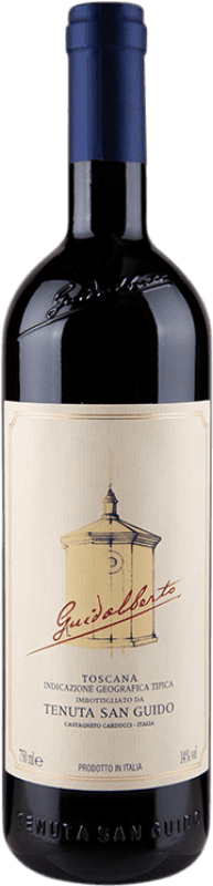 119,95 € Free Shipping | Red wine San Guido Guidalberto I.G.T. Toscana Tuscany Italy Merlot, Cabernet Sauvignon Magnum Bottle 1,5 L