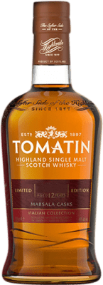 109,95 € Kostenloser Versand | Single Malt Whisky Tomatin Italiana Marsala Cask Finish — Fassreifung, Colección — Kollektion Schottland Großbritannien 12 Jahre Flasche 70 cl