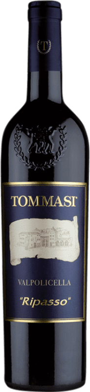 27,95 € Spedizione Gratuita | Vino rosso Tommasi Classico Superiore D.O.C. Valpolicella Ripasso Italia Corvina, Rondinella, Corvinone Bottiglia 75 cl