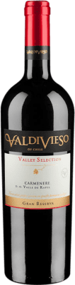 17,95 € 免费送货 | 红酒 Valdivieso Valley Selection I.G. Valle de Rapel Rapel谷 智利 Carmenère 瓶子 75 cl