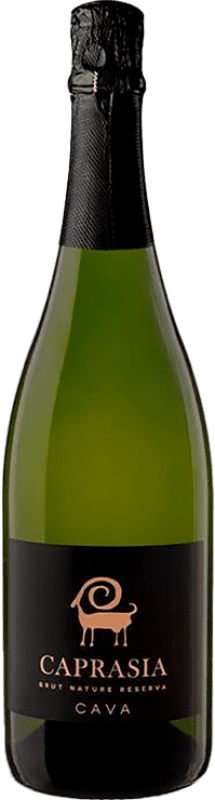 12,95 € Envio grátis | Espumante branco Vegalfaro Caprasia Brut Nature Reserva D.O. Cava Catalunha Espanha Macabeo, Chardonnay Garrafa 75 cl