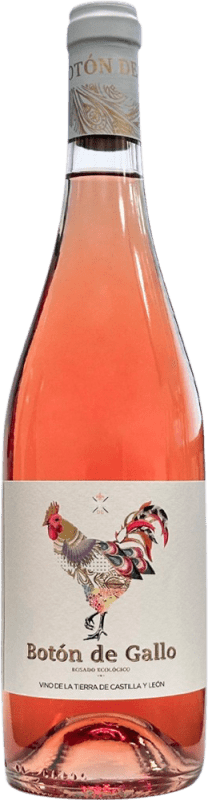 7,95 € 免费送货 | 玫瑰酒 Dominio del Blanco Botón de Gallo Rosado Ecológico I.G.P. Vino de la Tierra de Castilla y León 卡斯蒂利亚莱昂 西班牙 Tempranillo, Verdejo 瓶子 75 cl