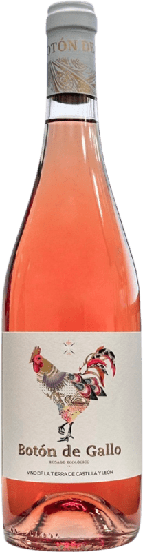9,95 € Envío gratis | Vino Rosado Dominio del Blanco Botón de Gallo I.G.P. Vino de la Tierra de Castilla y León Castilla y León España Tempranillo, Verdejo Eco — Ecológico 75 cl