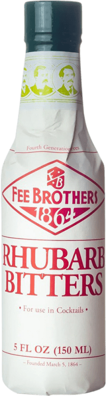 19,95 € Envio grátis | Schnapp Fee Brothers Rhubarb Bitter Estados Unidos Garrafa Pequena 15 cl