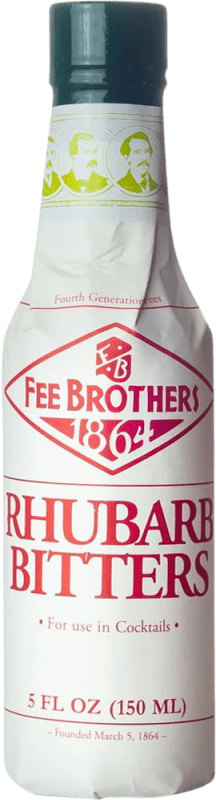 24,95 € Envío gratis | Schnapps Fee Brothers Bitters Estados Unidos Botellín 15 cl Rhubarb — Ruibarbo