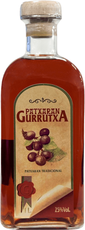 16,95 € Envío gratis | Pacharán Gurrutxa España 1 L