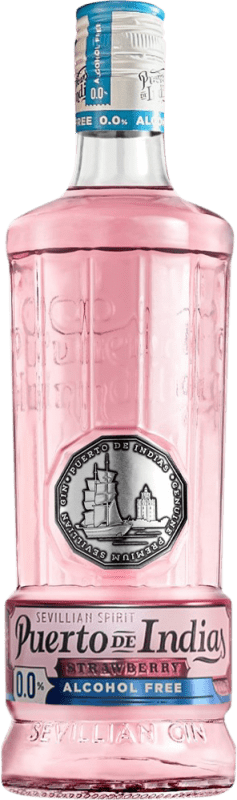 23,95 € Envio grátis | Gin Puerto de Indias Strawberry Gin Espanha Garrafa 70 cl Sem Álcool