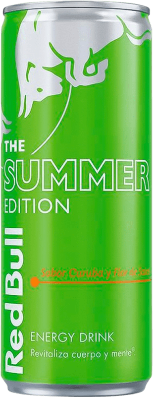 52,95 € 免费送货 | 盒装24个 饮料和搅拌机 Red Bull Energy Drink Curuba Summer Edition 西班牙 铝罐 25 cl