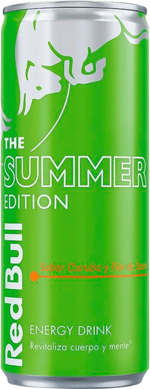 27,95 € Envío gratis | Caja de 24 unidades Refrescos Red Bull Energy Drink Curuba Summer Edición Limitada Austria Lata 25 cl
