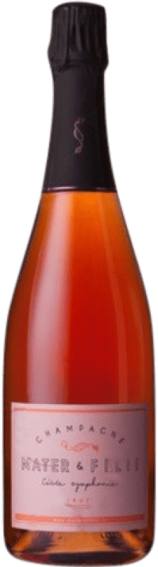 43,95 € Kostenloser Versand | Roséwein Mater & Filio Symphonie Brut — Herb Große Reserve — Lange Reifung A.O.C. Champagne Champagner Frankreich Pinot Noir — Spätburgunder, Chardonnay, Pinot Meunier — Schwarzriesling Flasche 75 cl