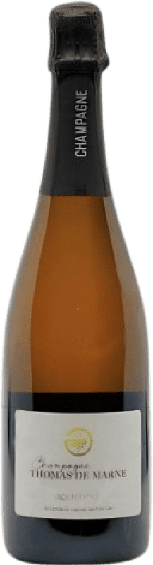 84,95 € Envio grátis | Vinho branco Thomas de Marne Holistique Brut Nature Grande Reserva A.O.C. Champagne Champagne França Pinot Preto, Chardonnay Garrafa 75 cl