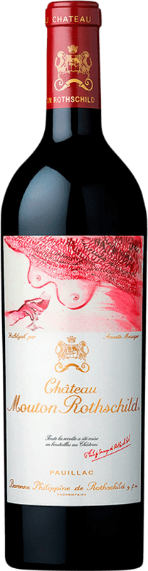891,95 € Бесплатная доставка | Красное вино Château Mouton-Rothschild A.O.C. Bordeaux Бордо Франция Merlot, Cabernet Sauvignon, Cabernet Franc, Petit Verdot бутылка 75 cl