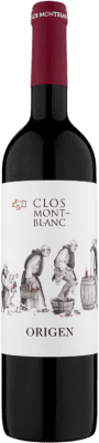 15,95 € Envío gratis | Vino Tinto Clos Montblanc Origen Crianza D.O. Conca de Barberà Cataluña España Garnacha, Cabernet Sauvignon, Cariñena 75 cl