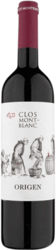 15,95 € Free Shipping | Red wine Clos Montblanc Origen Aged D.O. Conca de Barberà Catalonia Spain Cabernet Sauvignon, Grenache Tintorera, Carignan Bottle 75 cl