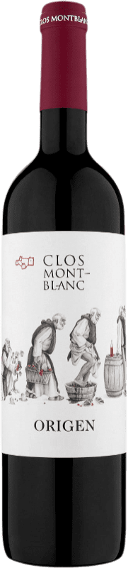 15,95 € Free Shipping | Red Wine Clos Montblanc Origen Crianza — Aged D.O. Conca de Barberà Catalonia Spain Garnacha — Grenache, Cabernet Sauvignon, Cariñena — Carignan 75 cl