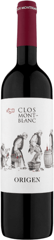 16,95 € Kostenloser Versand | Rotwein Clos Montblanc Origen Alterung D.O. Conca de Barberà Katalonien Spanien Cabernet Sauvignon, Grenache Tintorera, Carignan Flasche 75 cl