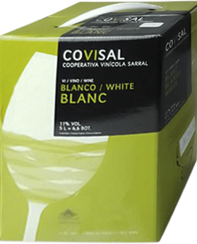 16,95 € 送料無料 | 白ワイン Sarral Blanc 若い カタロニア スペイン Bag in Box 5 L