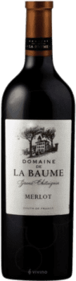 9,95 € Envoi gratuit | Vin rouge Domaine de La Baume Chataign Tinto Crianza I.G.P. Vin de Pays d'Oc Languedoc-Roussillon France Merlot Bouteille 75 cl