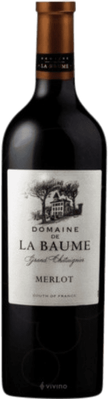 9,95 € 免费送货 | 红酒 Domaine de La Baume Chataign Tinto 岁 I.G.P. Vin de Pays d'Oc 朗格多克 - 鲁西荣 法国 Merlot 瓶子 75 cl