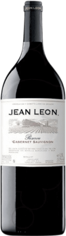 82,95 € Spedizione Gratuita | Vino rosso Jean Leon Riserva 1997 D.O. Penedès Catalogna Spagna Bottiglia Magnum 1,5 L