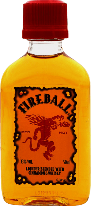 2,95 € Free Shipping | Liqueurs Fireball Canada Miniature Bottle 5 cl Cinnamon, Whisky