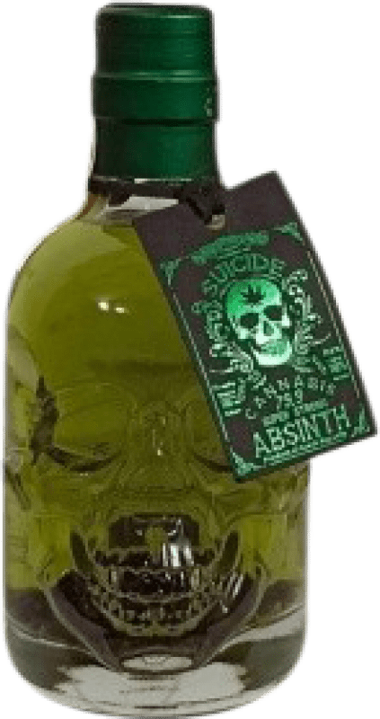 27,95 € Free Shipping | Absinthe Hill's Euphoria Suicide Cannabis Czech Republic Small Bottle 20 cl