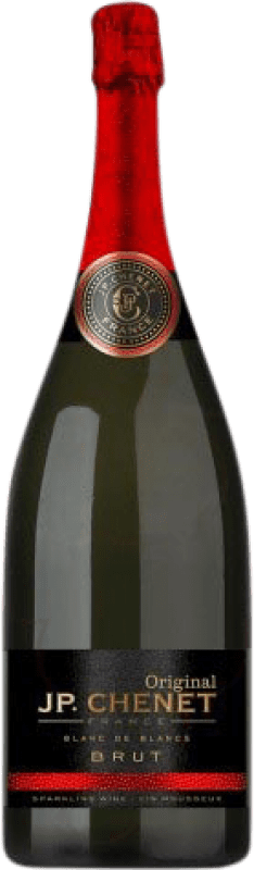19,95 € Spedizione Gratuita | Vino bianco JP. Chenet Original Blanc de Blancs Brut Riserva Francia Bottiglia Magnum 1,5 L