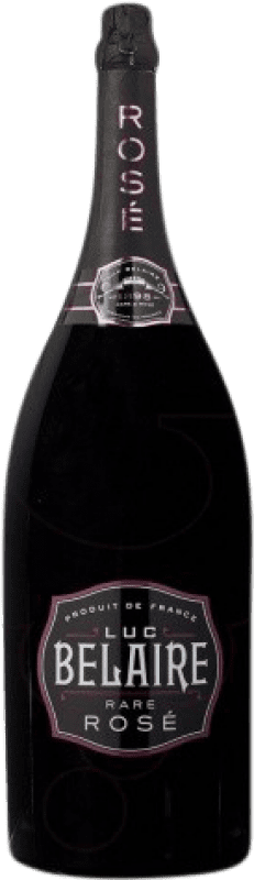 487,95 € Envío gratis | Espumoso rosado Luc Belaire Rosado Brut Gran Reserva Francia Pinot Negro, Chardonnay Botella Imperial-Mathusalem 6 L