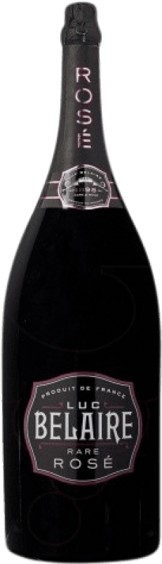 509,95 € Бесплатная доставка | Розовое игристое вино Luc Belaire Brut — брют Гран Резерва Франция Pinot Noir — Пино Нуар, Chardonnay — Шардоне Бутылка Империал Мафусаил 6 L
