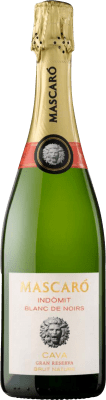 26,95 € Free Shipping | White Sparkling Wine Mascaró Indomit Brut Nature Grand Reserve — Long Barrel-Aged Catalonia Spain Bottle 75 cl