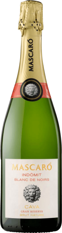 26,95 € Spedizione Gratuita | Spumante Bianco Mascaró Indomit Brut Nature Gran Riserva Catalogna Spagna 75 cl