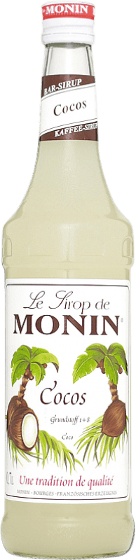 17,95 € Spedizione Gratuita | Schnapps Monin Francia 1 L Coco — Cocco Senza Alcol